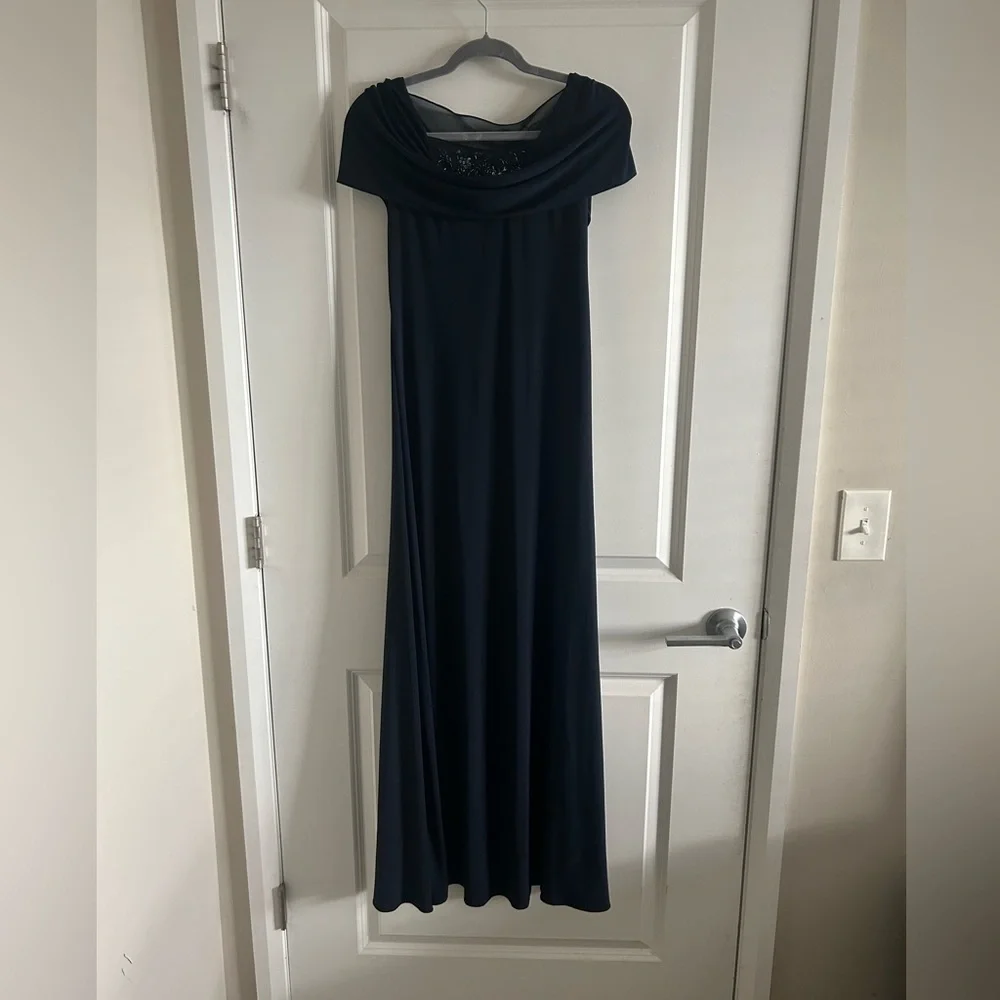 Petra Navy Blue Evening Gown